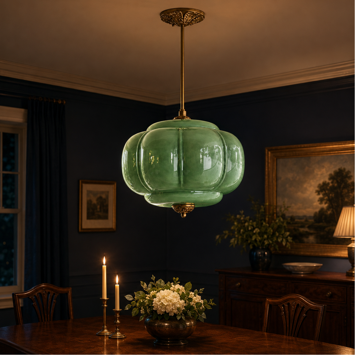 Leila Semi-Flush Mount Pendant Light